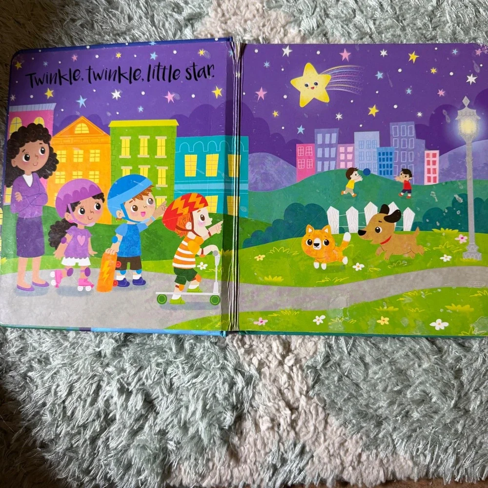 Twinkle Twinkle Little Star Board Book Kat Uno Igloo Books Nursery Rhyme Kids